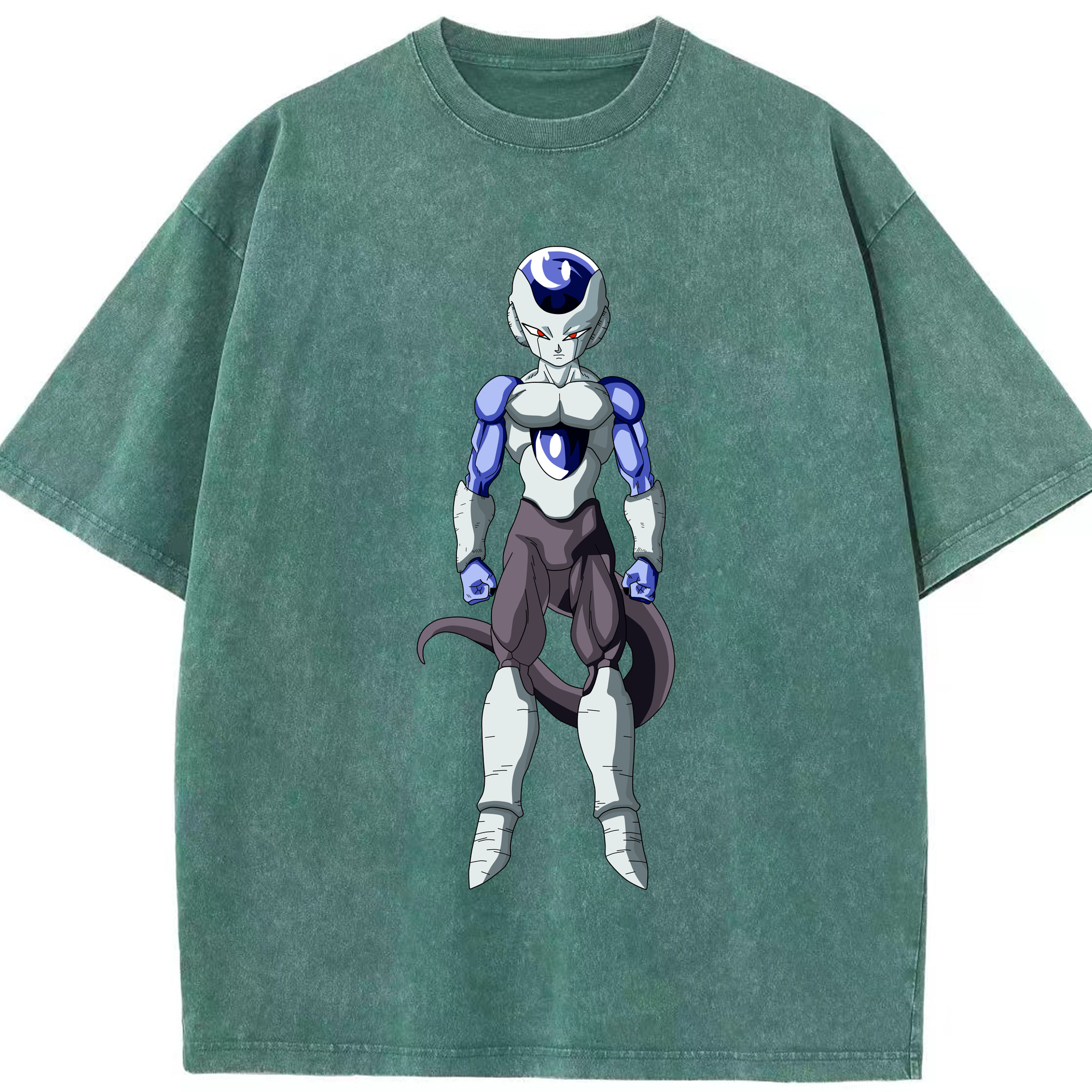 （画像用） ドラゴンボール フリーザ DRAGON BALL Frieza 綿100% ヴィンテージ風 半袖Tシャツ（フロントプリント）